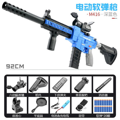 M416 Electric Soft Bullet Toy Rifle Darts Blaster
