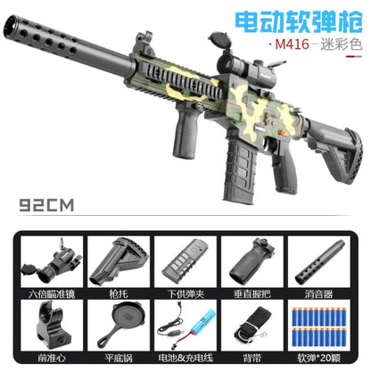M416 Electric Soft Bullet Toy Rifle Darts Blaster
